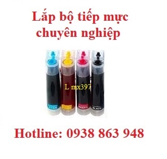 Lắp bộ tiếp mực ngoài máy in canon MX397