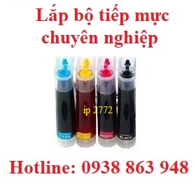 Lắp bộ tiếp mực ngoài canon pixma ip2772