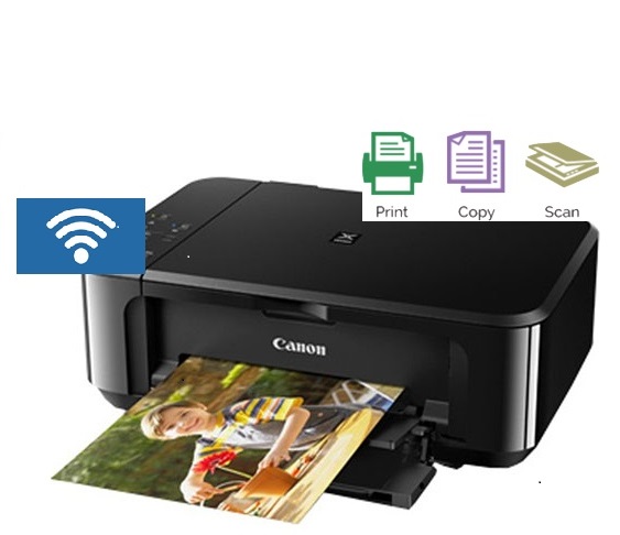 Máy in canon pixma MG3670 đã lắp bộ tiếp mực ngoài