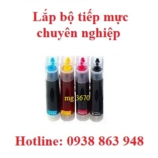 Lắp bộ tiếp mực máy in canon MG3670